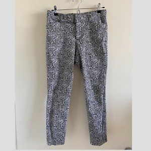 Gap Slim City Blue Floral Pants